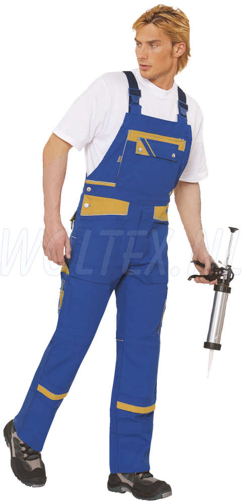 PKA Am. Overalls Threeline De Luxe kobalt/geel